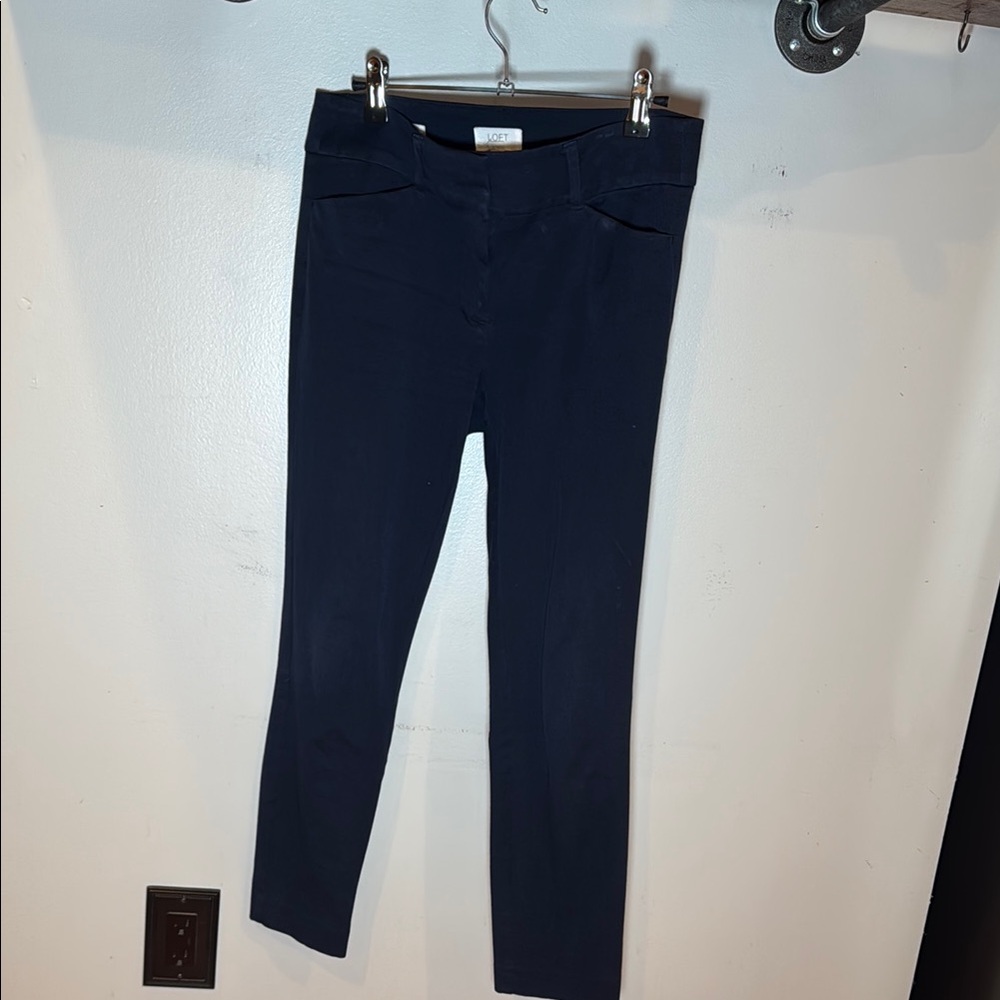 Women's Loft Navy Skinny Ankle